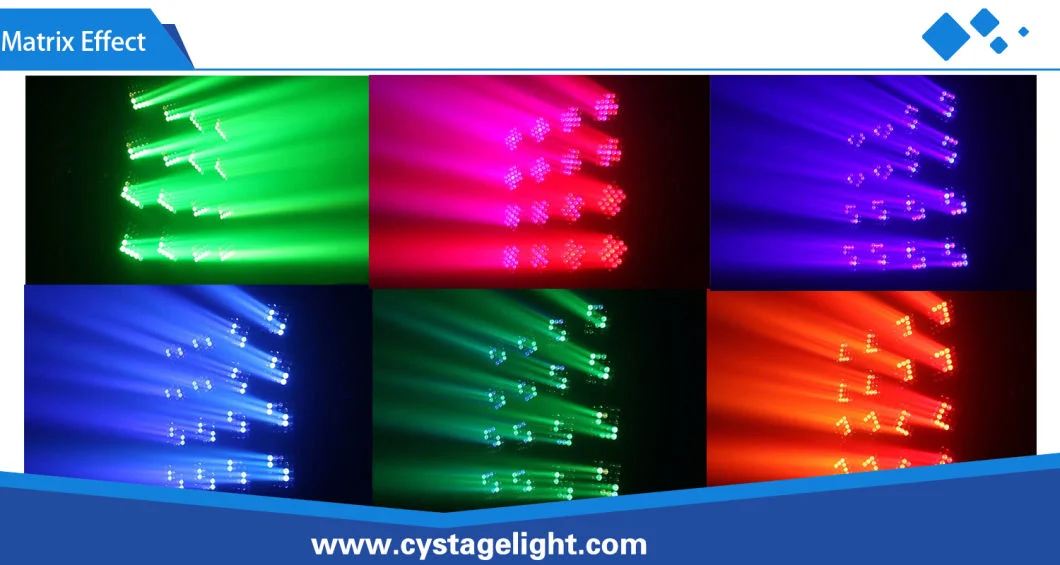 Magic Panel 6X6 36X15W RGBW 4in1 Infinite Rotating LED Matrix Beam Moving Head Stage Light