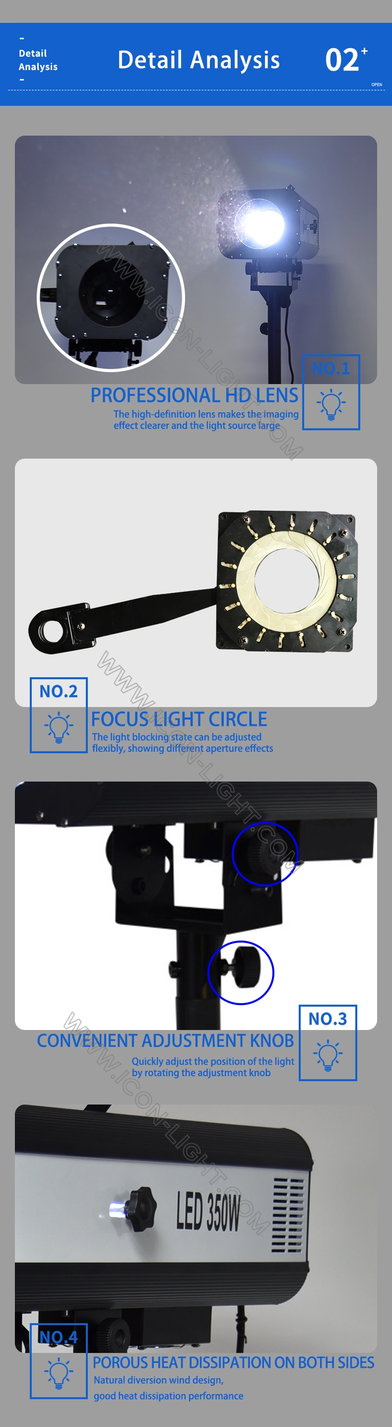 330W LED Follow Spot Light