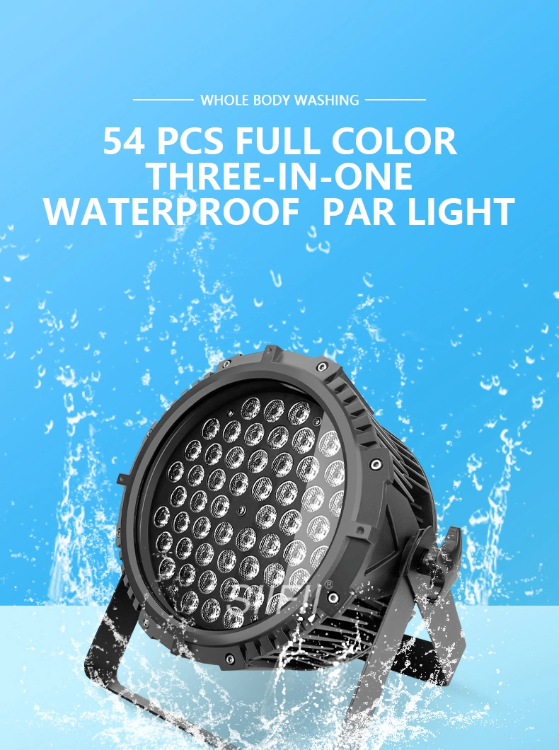 LED PAR RGBW LED High Quality 54*3W LED PAR Light RGBW LED Wall Wash Light Studio Theater Stage Wedding