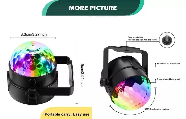 DJ Strobe Light Crystal Magic Ball Party Light