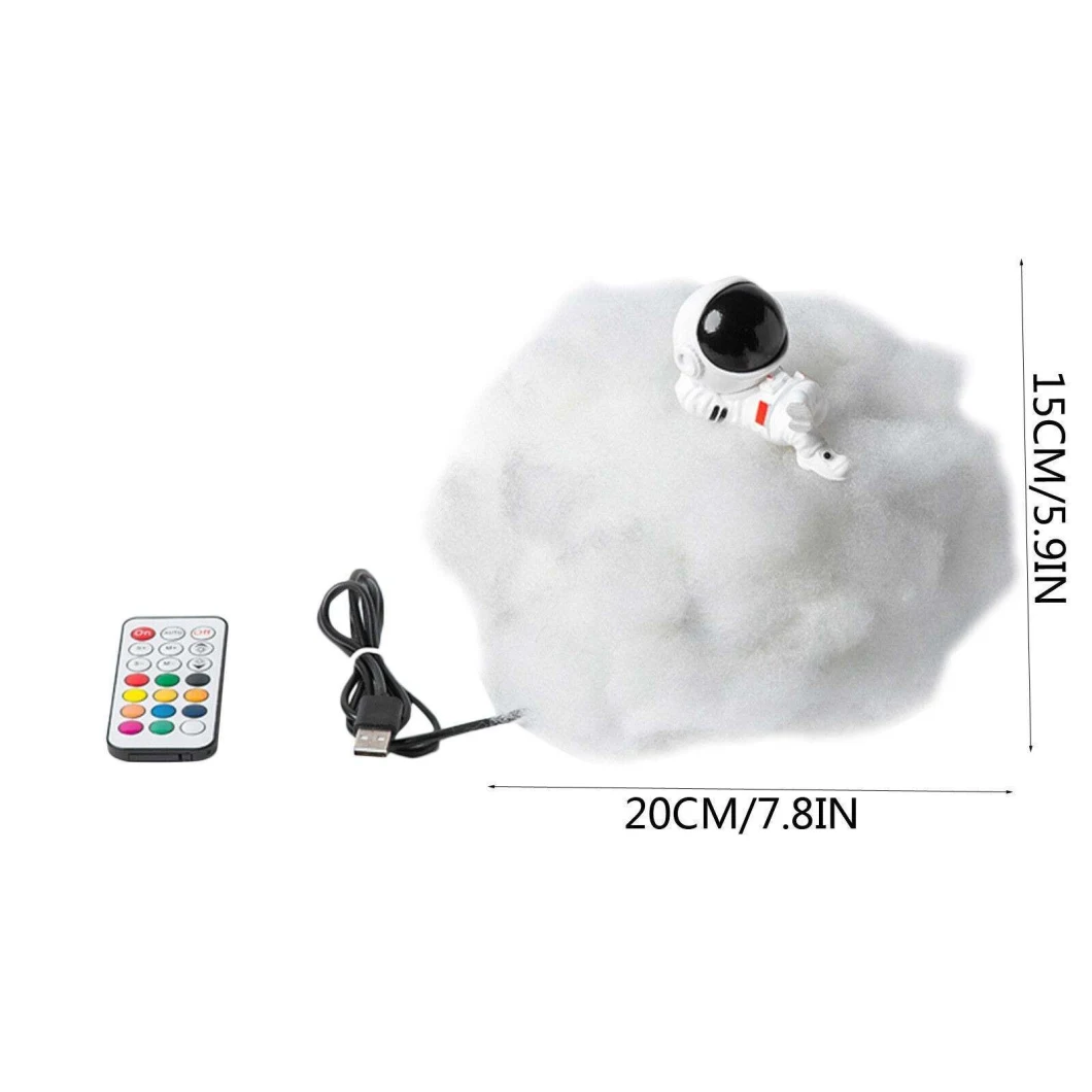 New Special Colorful Clouds Astronaut with Rainbow Effect Children LED Night Light
