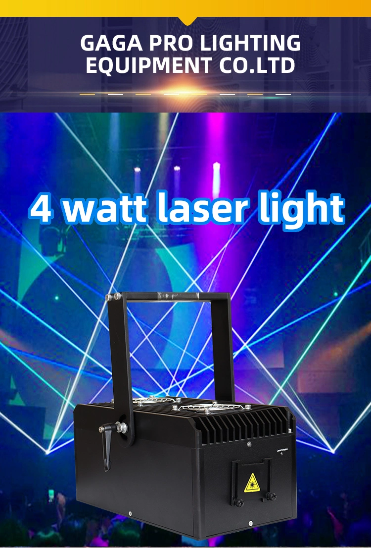 New Hot Sale Stage Disco 4W Mini Version RGB Laser Light