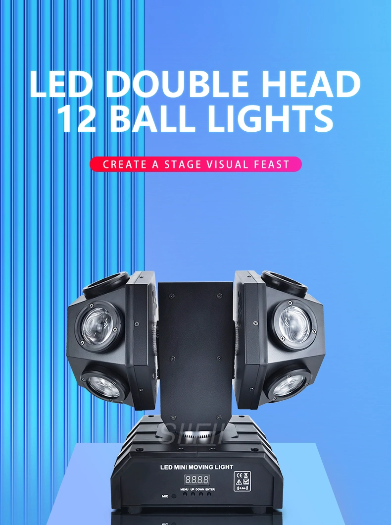 Double Arms Spider LED Rotation DJ Moving Head Beam Light