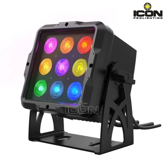 방수 IP65 야외 개인 양식 9 팩 15W 6 in 1 RGBWAUV LED PAR 조명