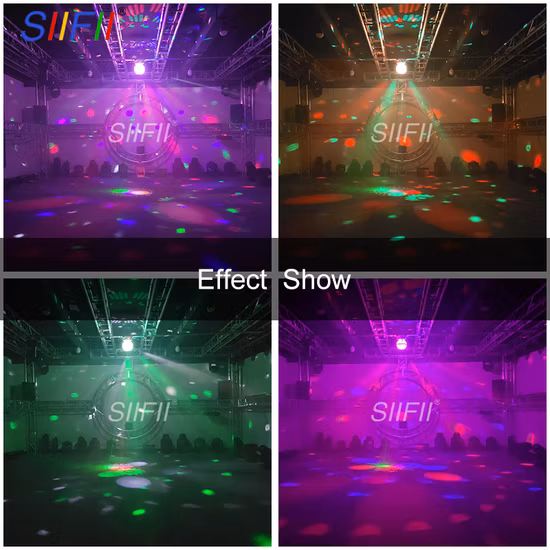 사운드 활성화 블루투스 음악 LED 크리스탈 매직 볼 9 컬러 스테이지 DJ 라이트