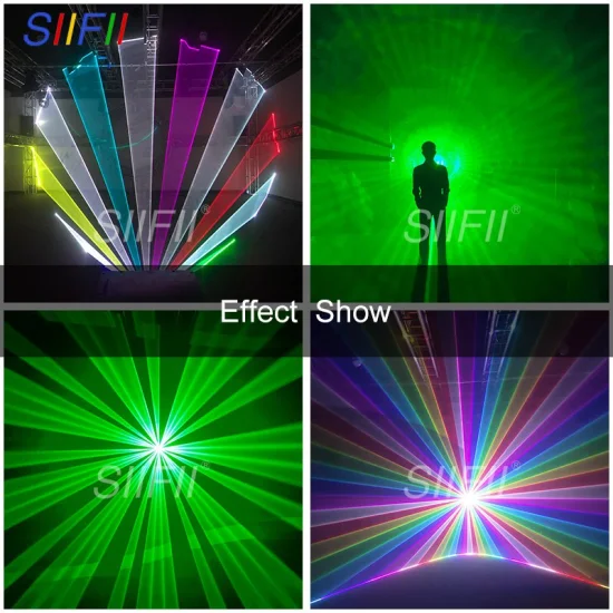 10W RGB 풀 컬러 레이저 광 크리스마스 특수 효과 레이저 조명