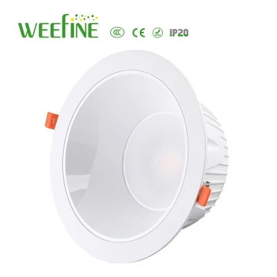 쇼핑 홀 알루미늄 합금 하우징용 삼색 조광 조명이 포함된 24W LED 다운라이트(WF-BJ-24W)